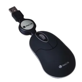 Retractable Optical Mouse NGS NGS-MOUSE-0973 Black