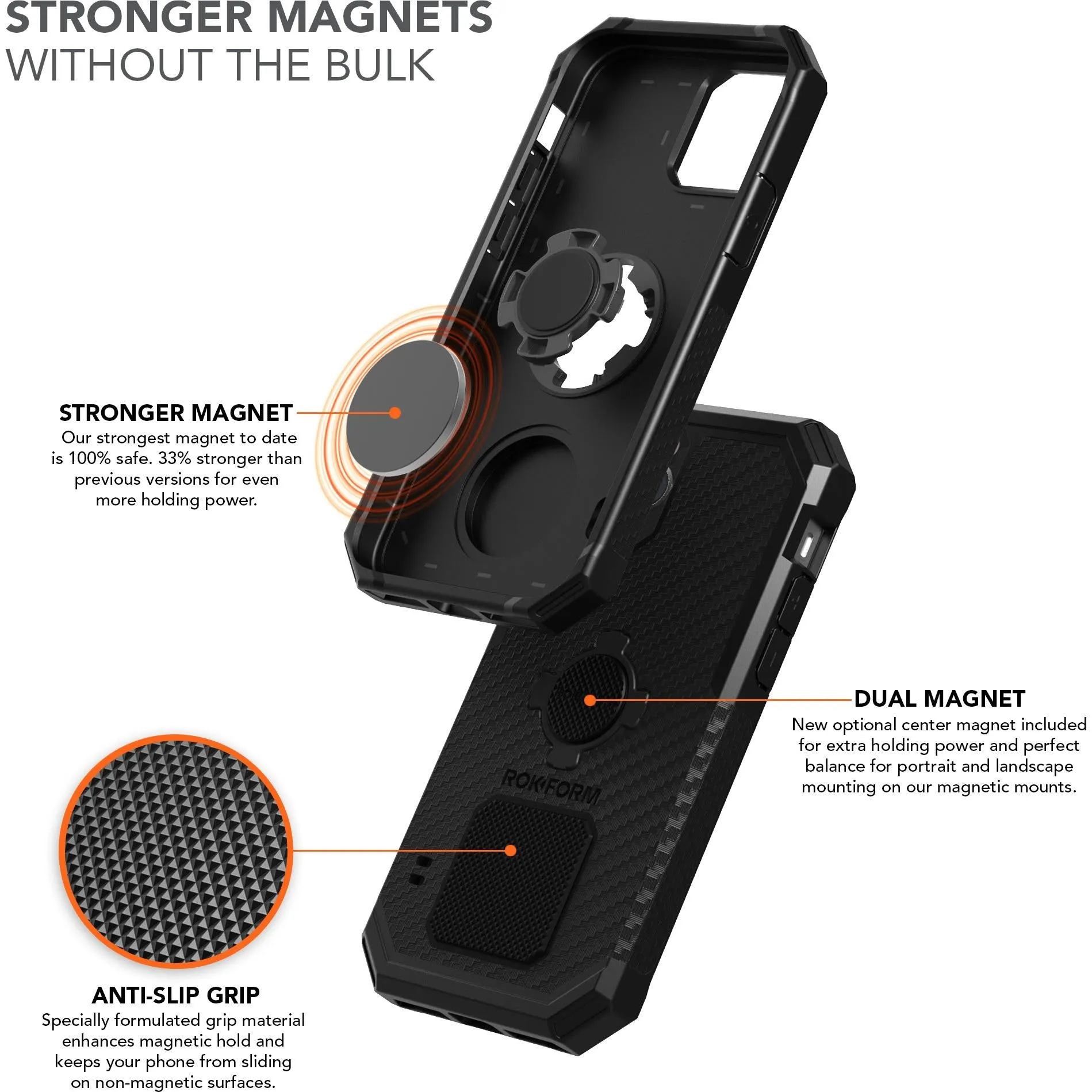 Rokform Rugged Case for iPhone 12/12 Pro (Black)