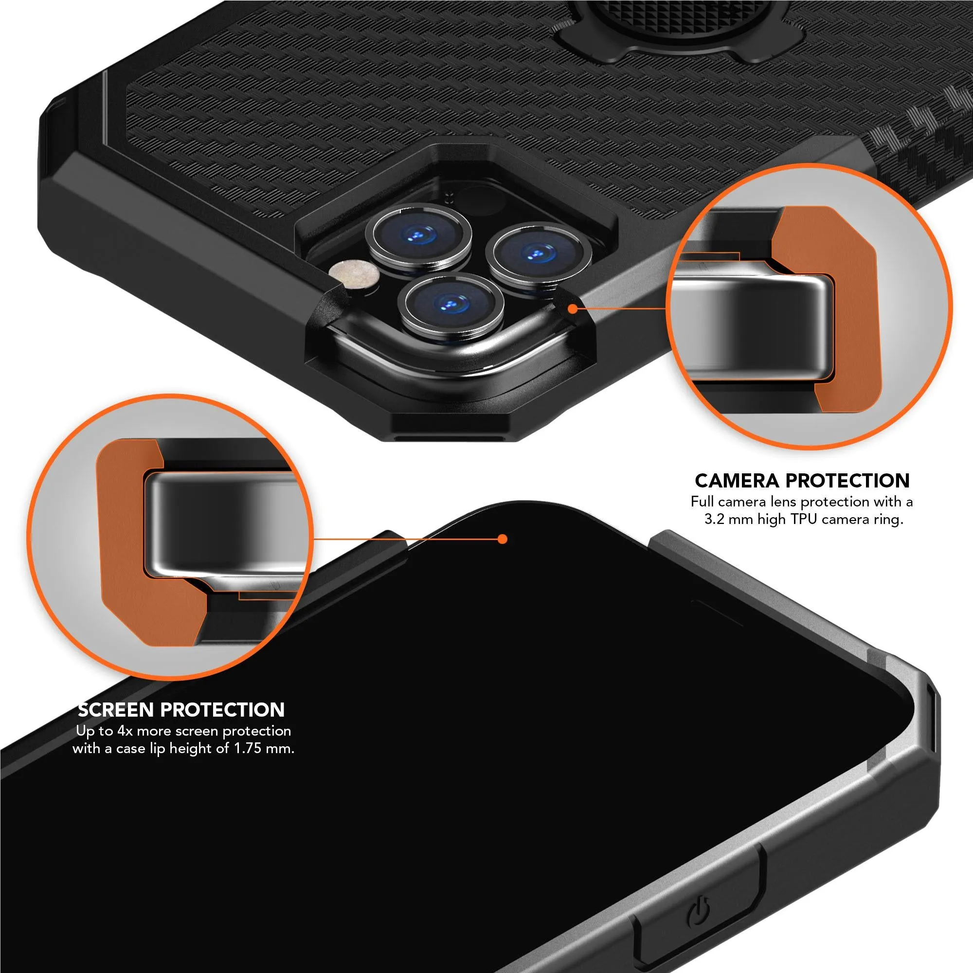 Rokform Rugged Case for iPhone 12/12 Pro (Black)