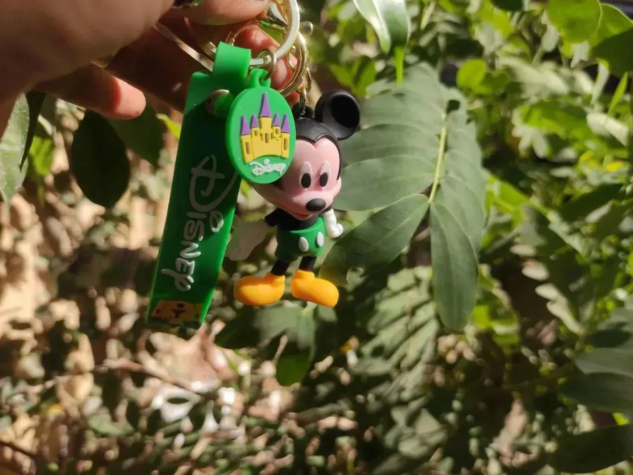 Silicone Keychain-mickey & minnie mouse