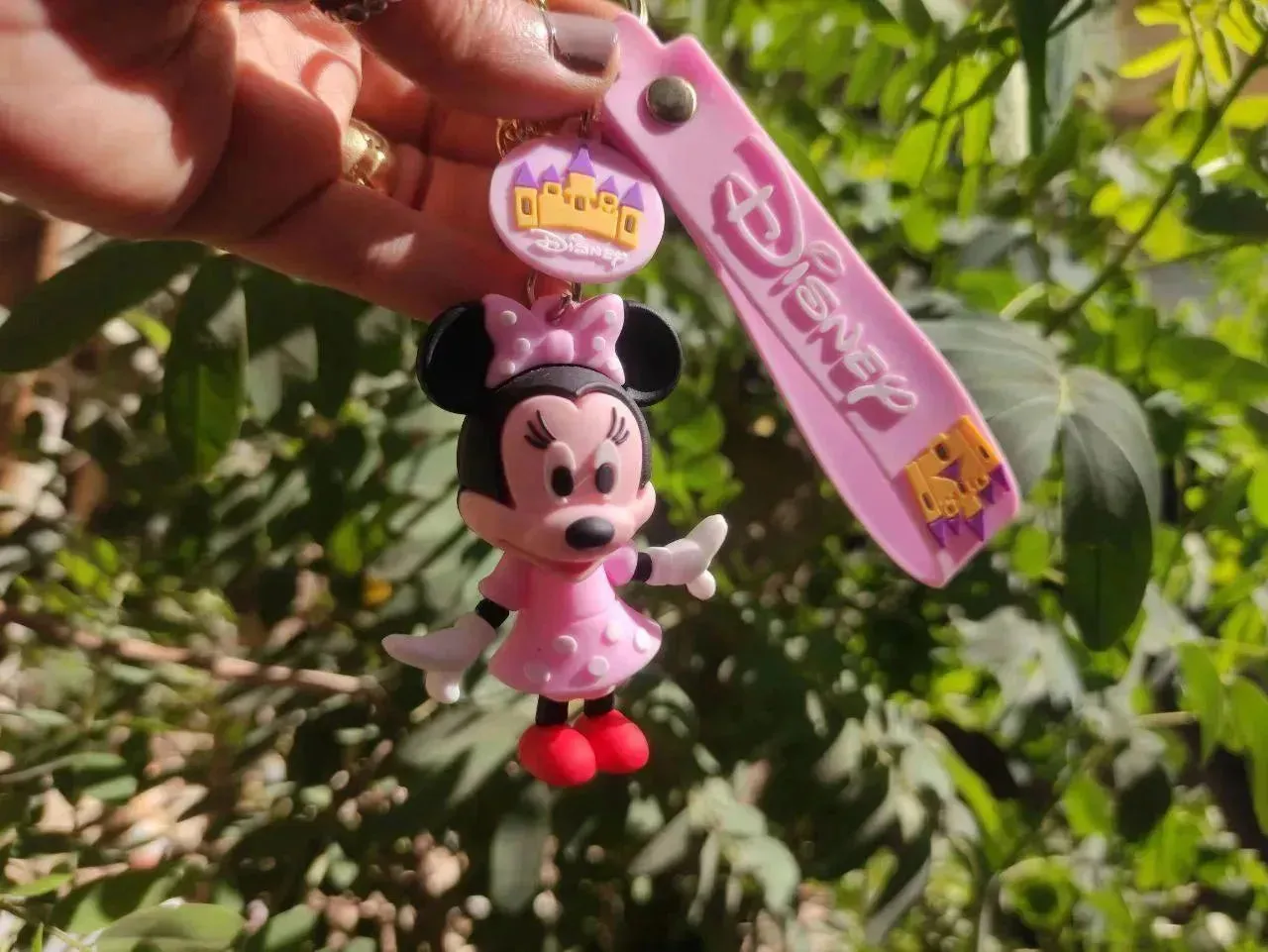 Silicone Keychain-mickey & minnie mouse