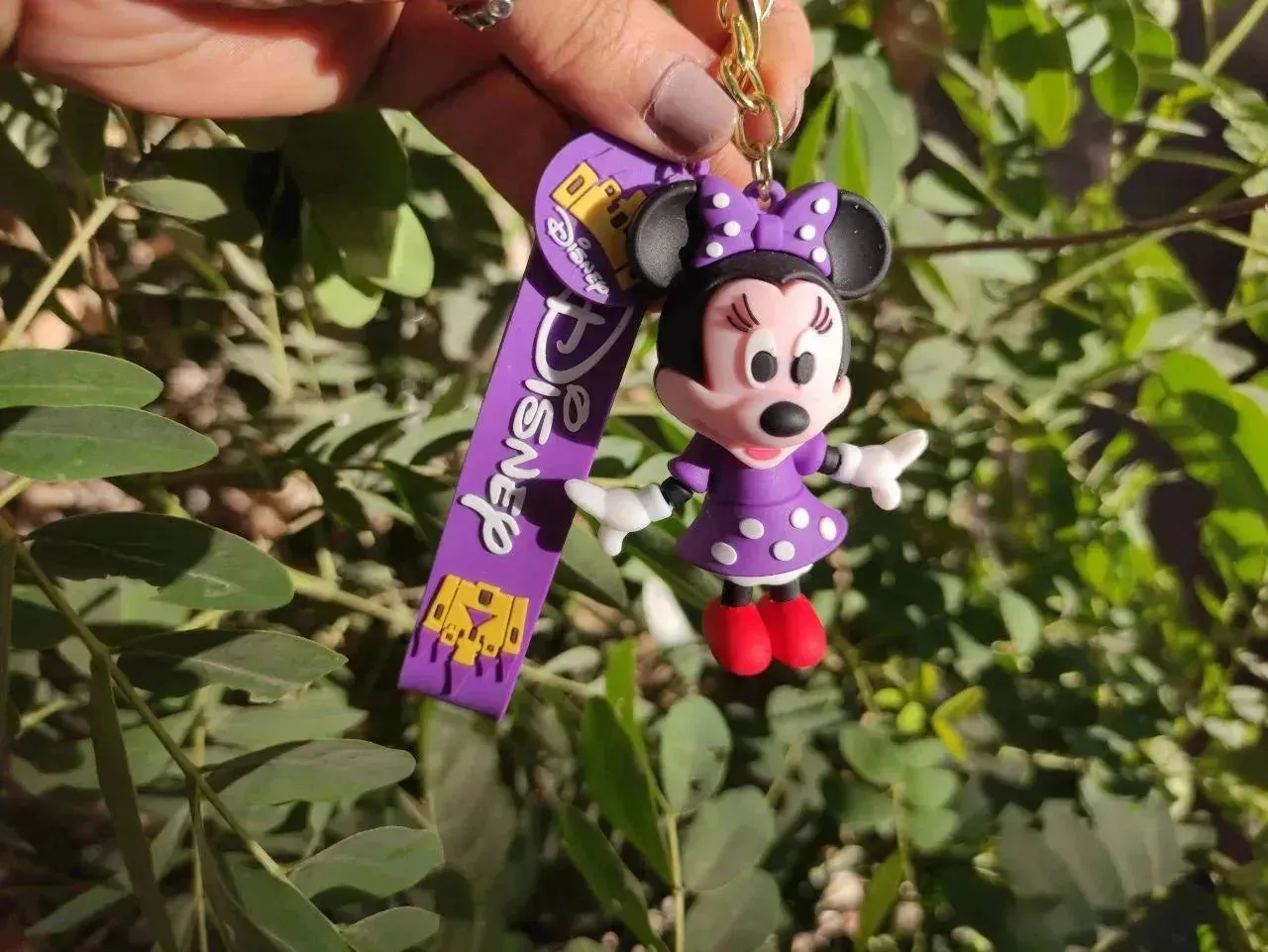 Silicone Keychain-mickey & minnie mouse