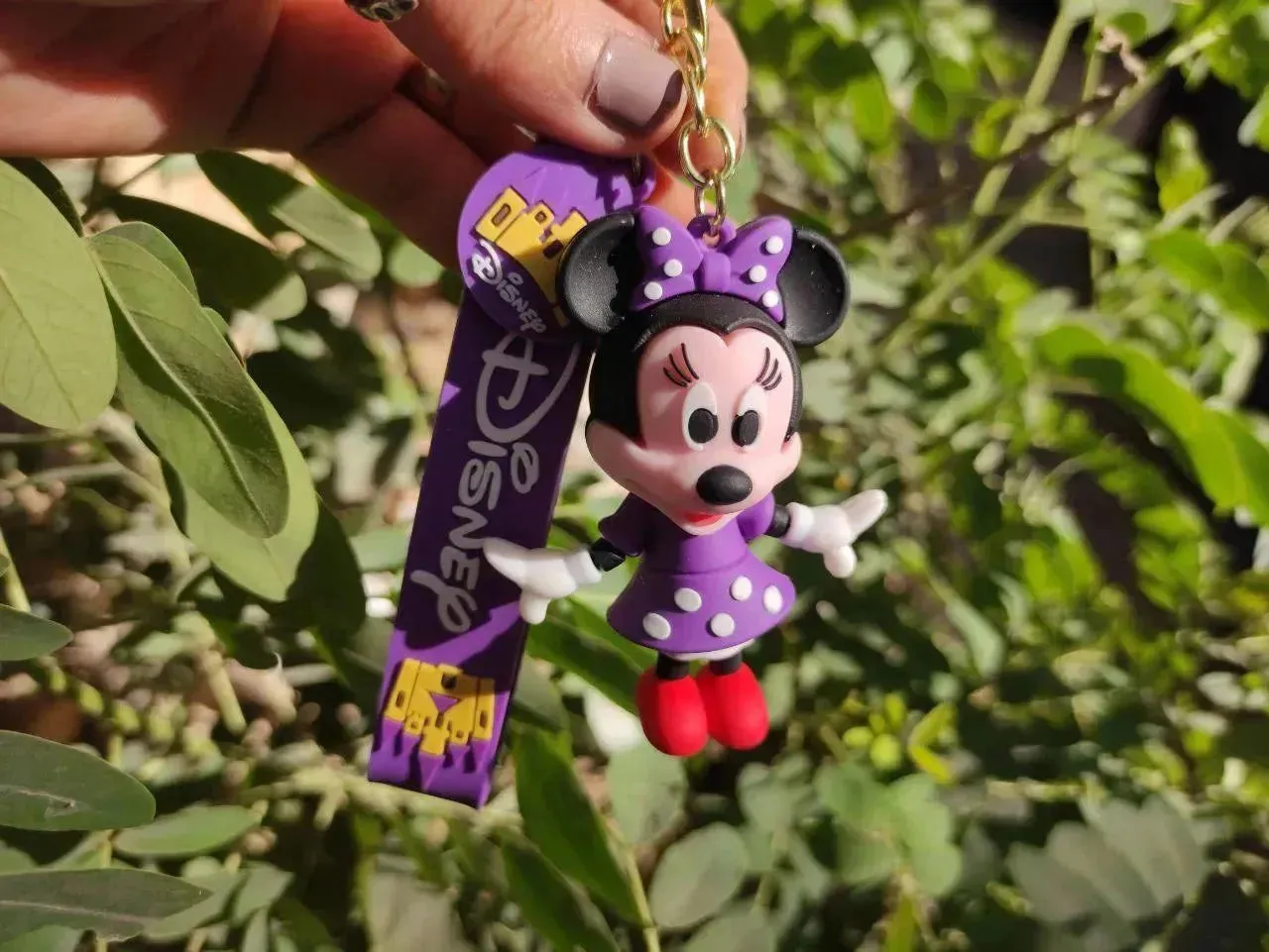 Silicone Keychain-mickey & minnie mouse