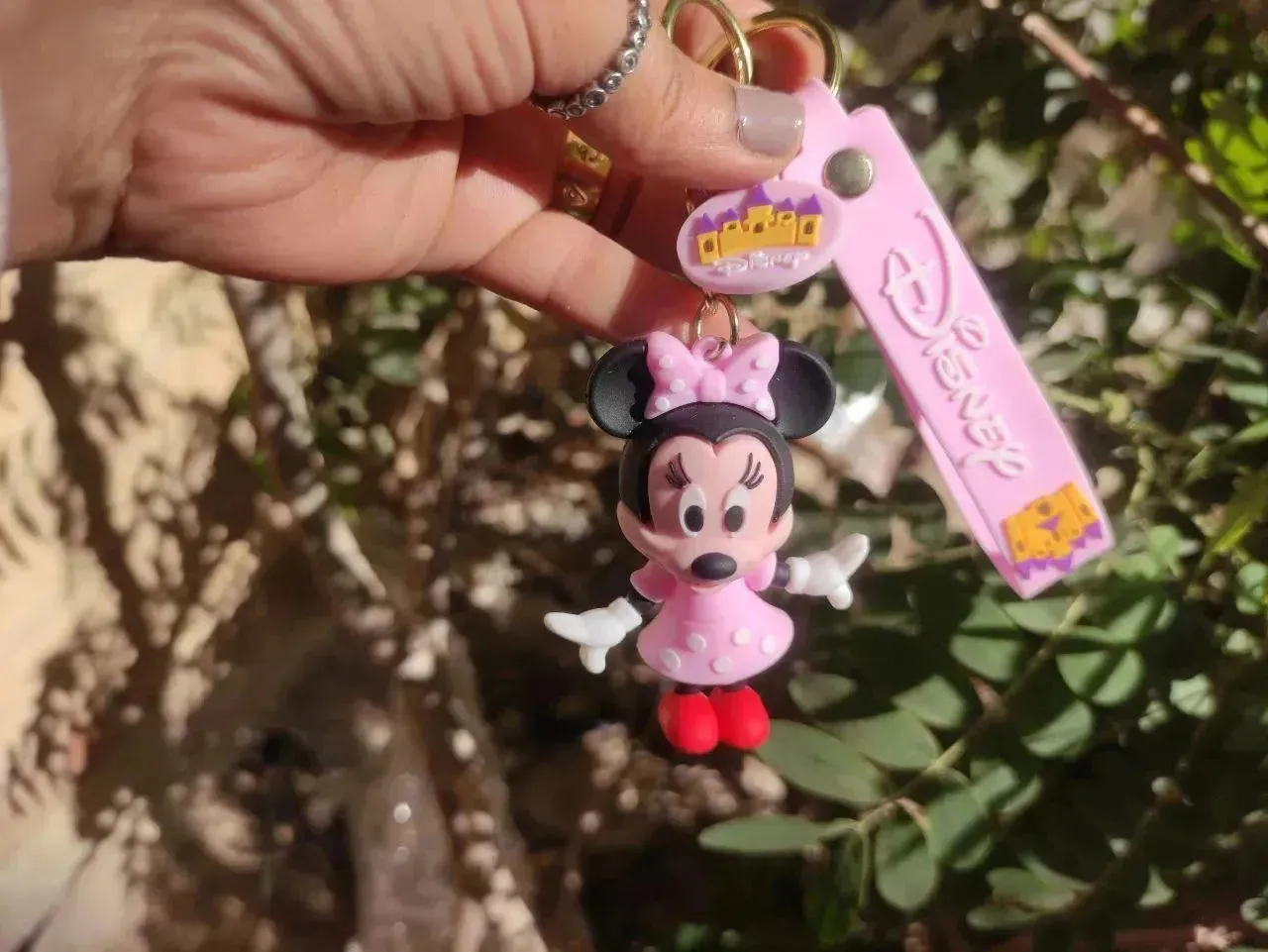 Silicone Keychain-mickey & minnie mouse