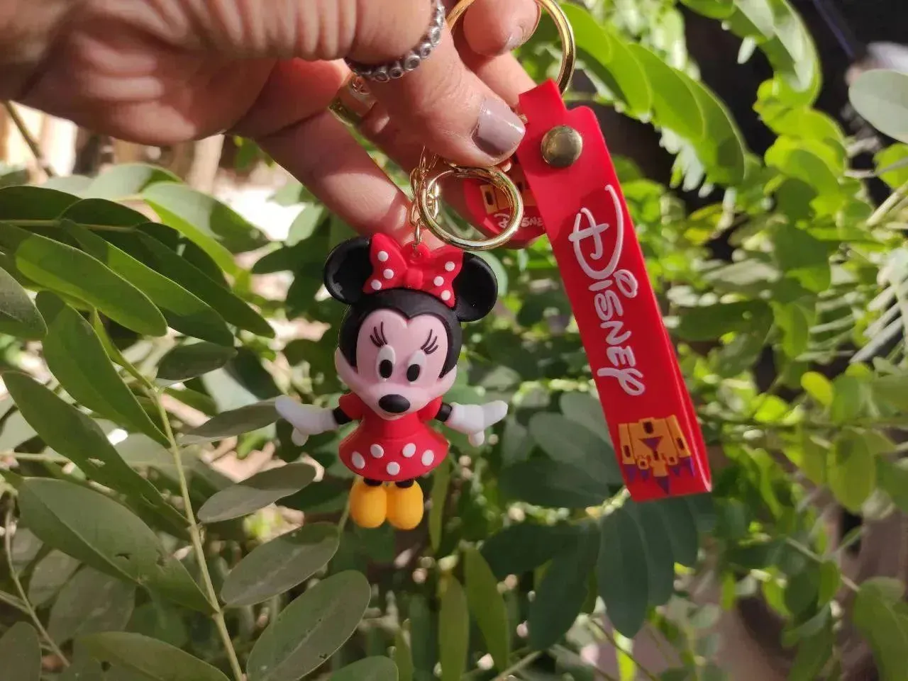 Silicone Keychain-mickey & minnie mouse