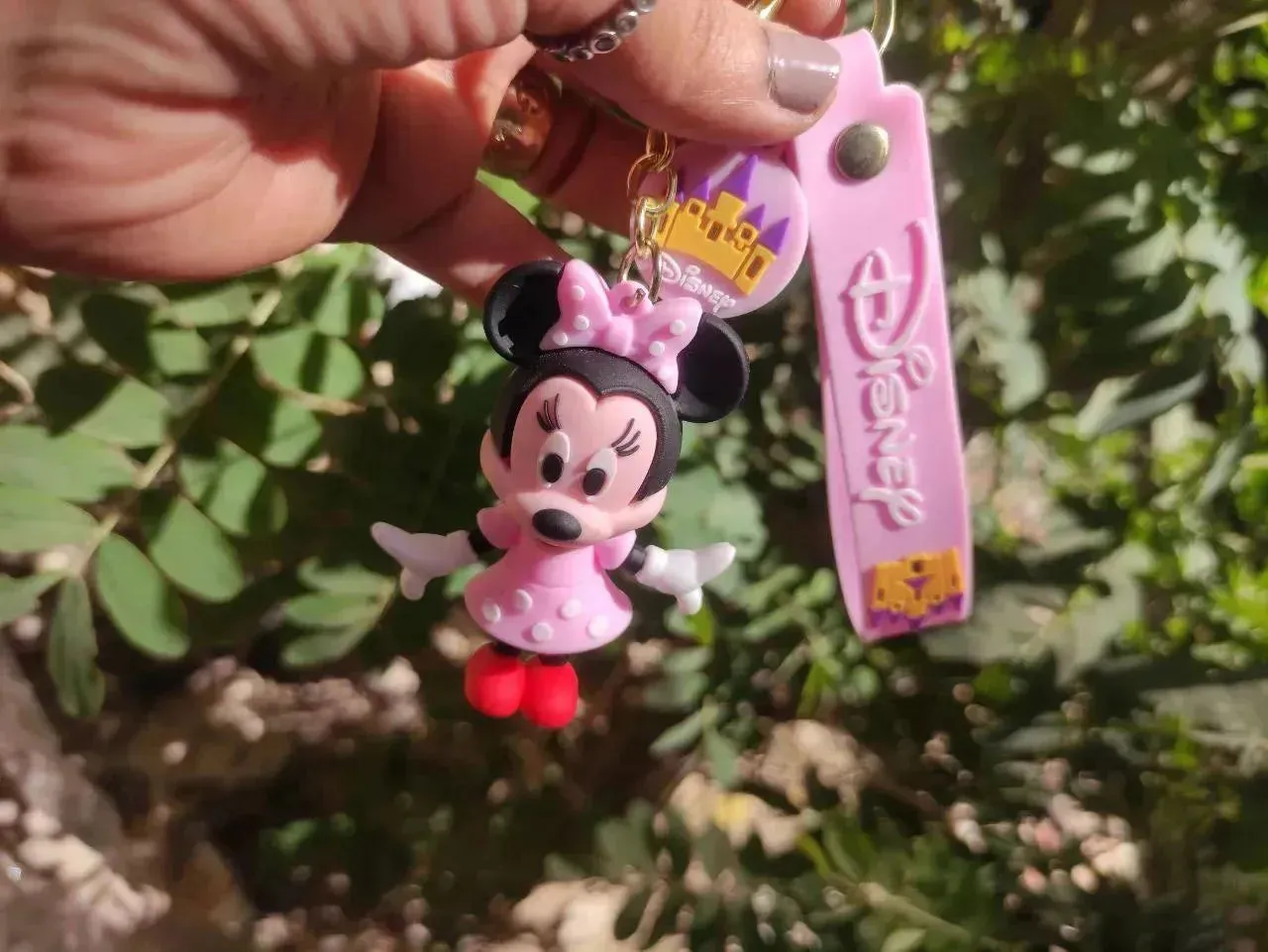 Silicone Keychain-mickey & minnie mouse