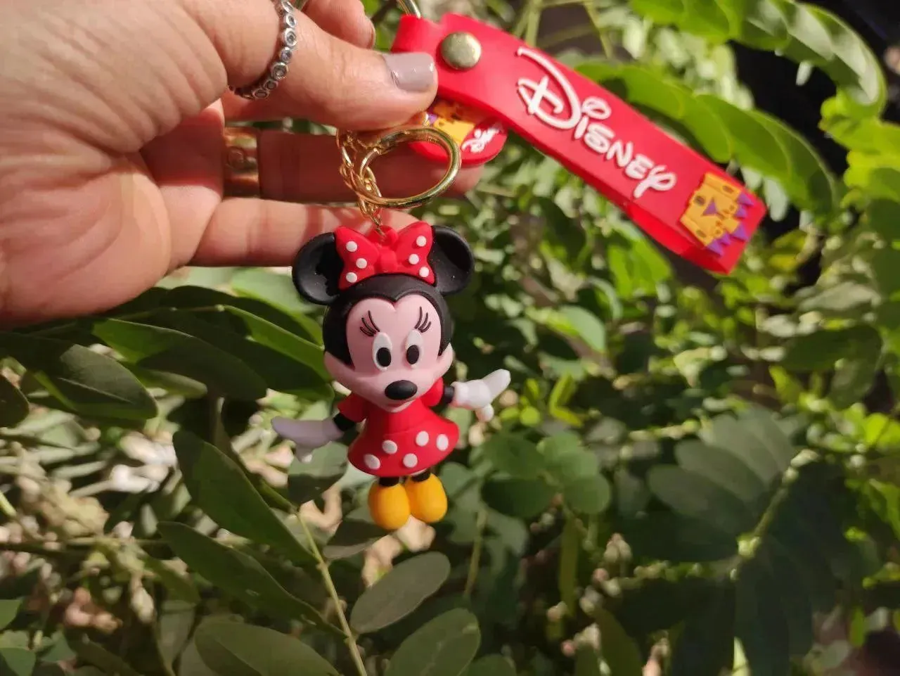 Silicone Keychain-mickey & minnie mouse