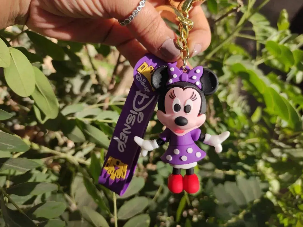 Silicone Keychain-mickey & minnie mouse