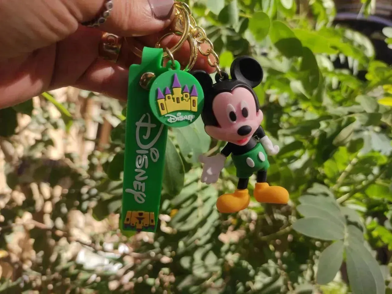 Silicone Keychain-mickey & minnie mouse