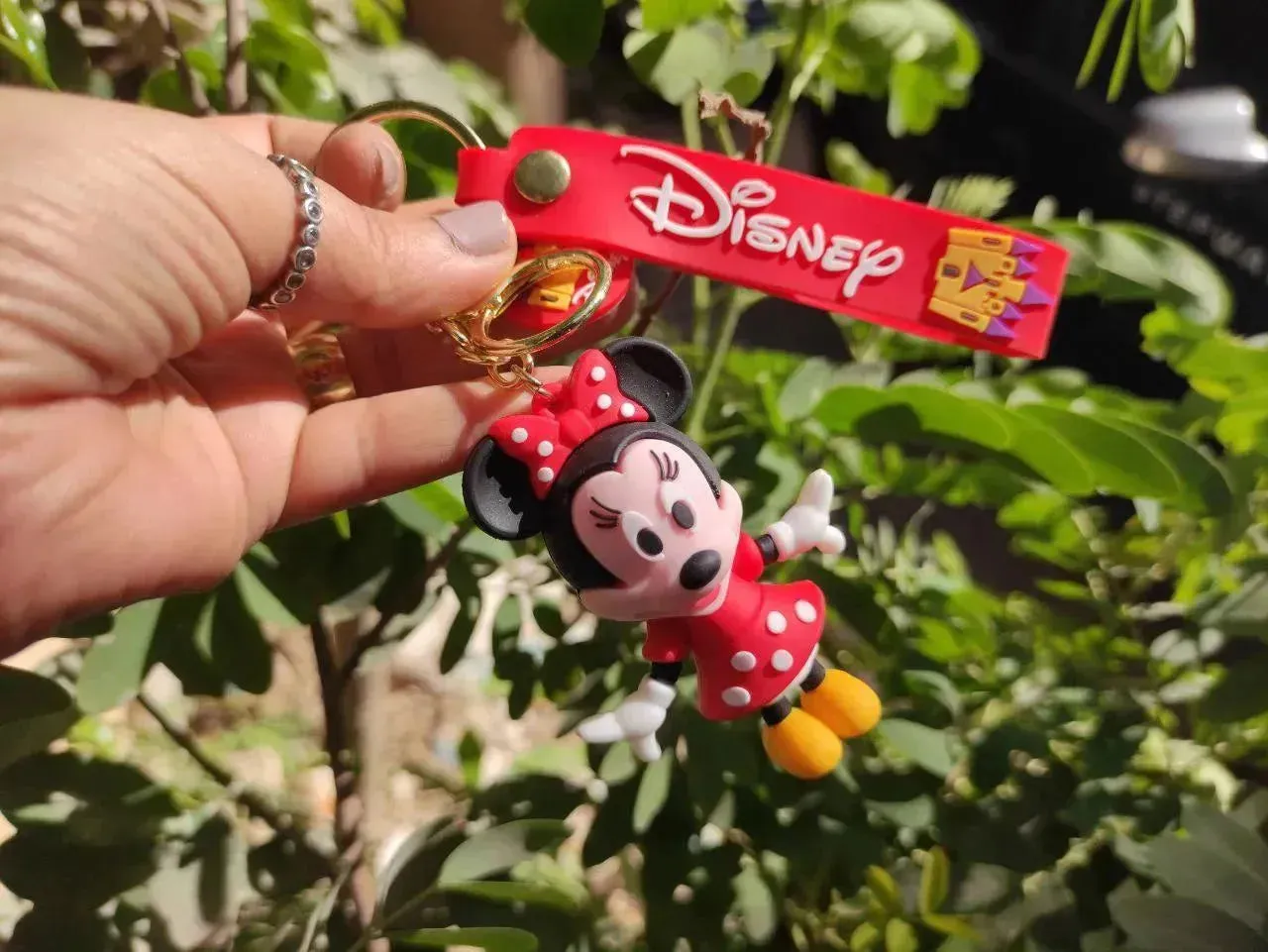 Silicone Keychain-mickey & minnie mouse