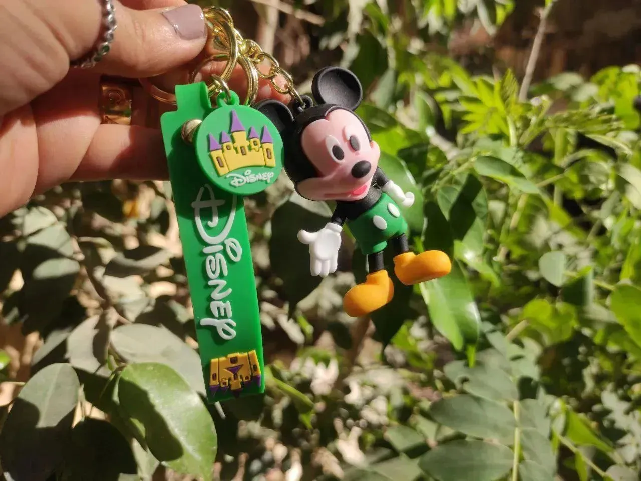 Silicone Keychain-mickey & minnie mouse