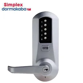 Simplex - 5010XS - Mechanical Pushbutton Combination Exit Trim Lever - Schlage 'C' - Optional Finish - Grade 1