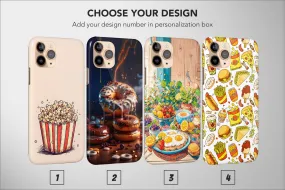 Snack Phone Case Popcorn Burger Fast Food Aesthetic Cover