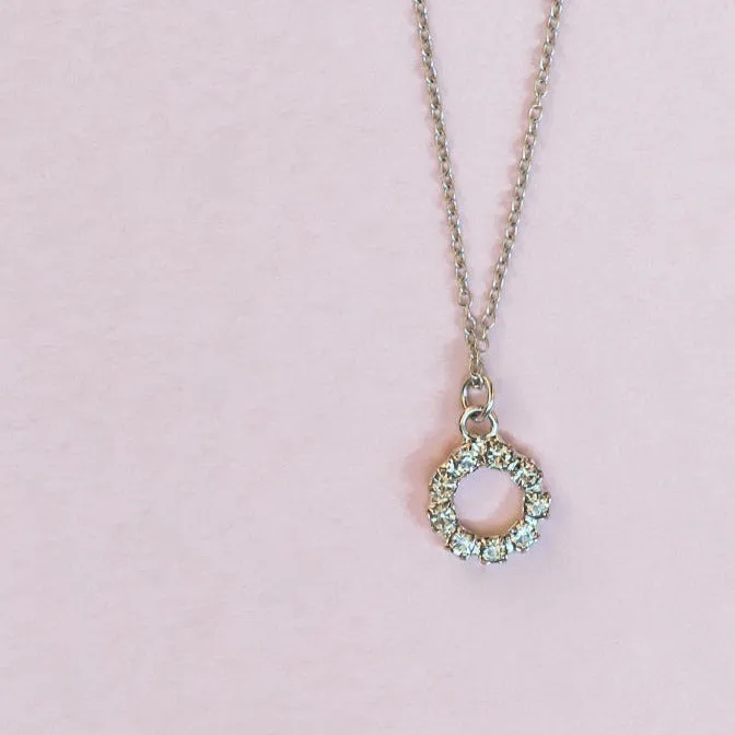 Stella Halo Charm Bridal Pendant