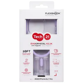 Tech21 Evo Crystal Kick Series Case for MagSafe for Apple iPhone 15 Pro - Lilac