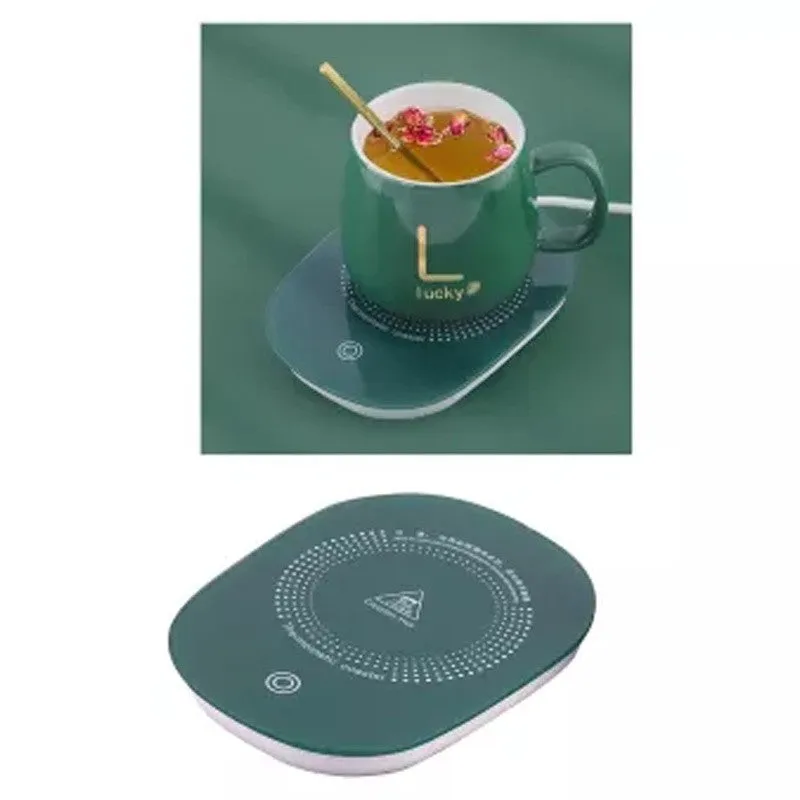 Toughened Gl Electric Heating Warmer Cup Pad Thermostatic for Coffee Tea