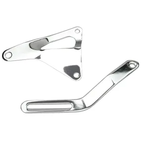 Trans-Dapt Alternator Bracket - Chrome - SB Ford