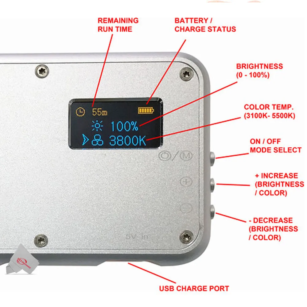 Vidpro LED-112 Micro Series Photo & Video LED Light For Cameras And Smartphones