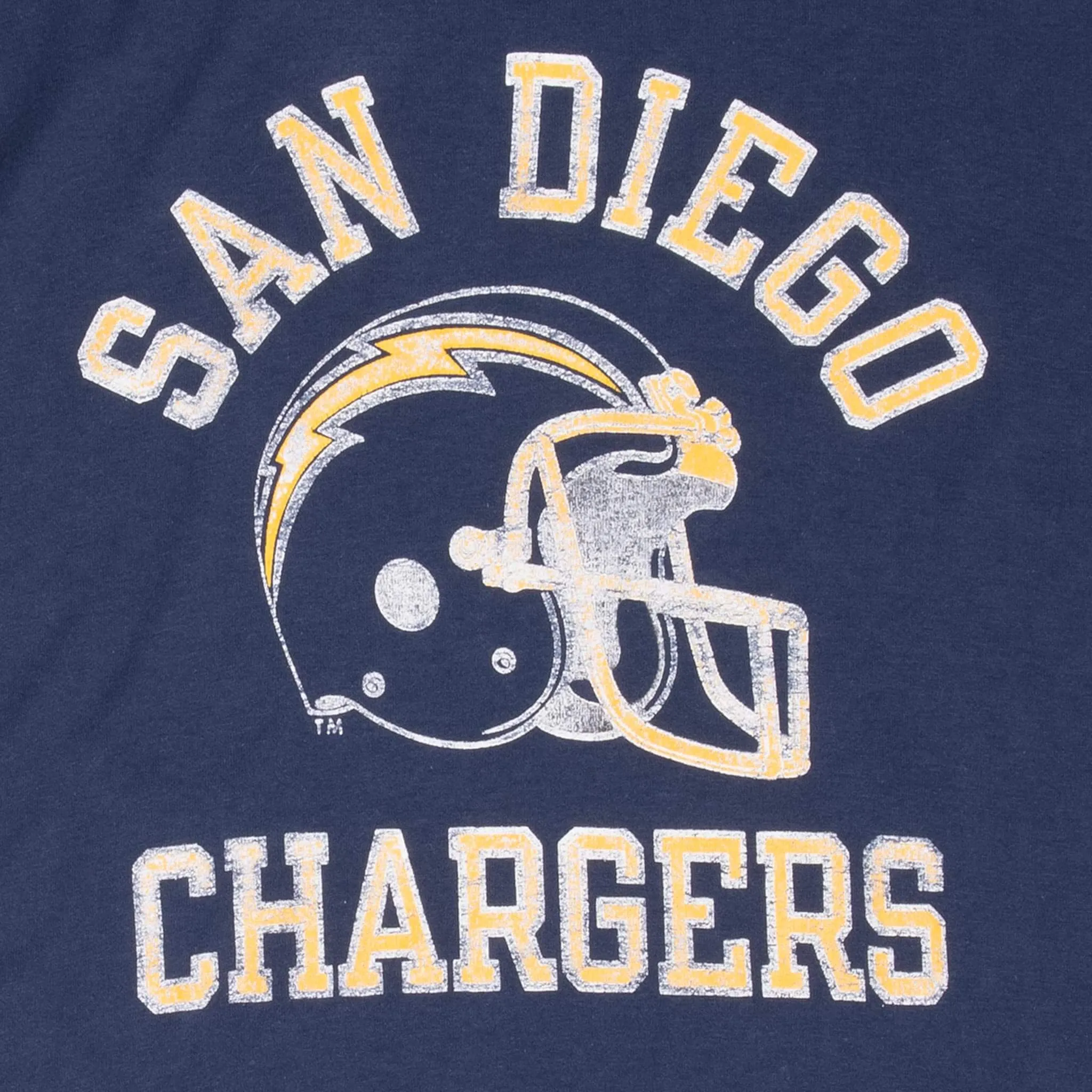 VINTAGE NFL SAN DIEGO CHARGERS CHAMPION 1980S TEE SHIRT SMALL MADE IN USA