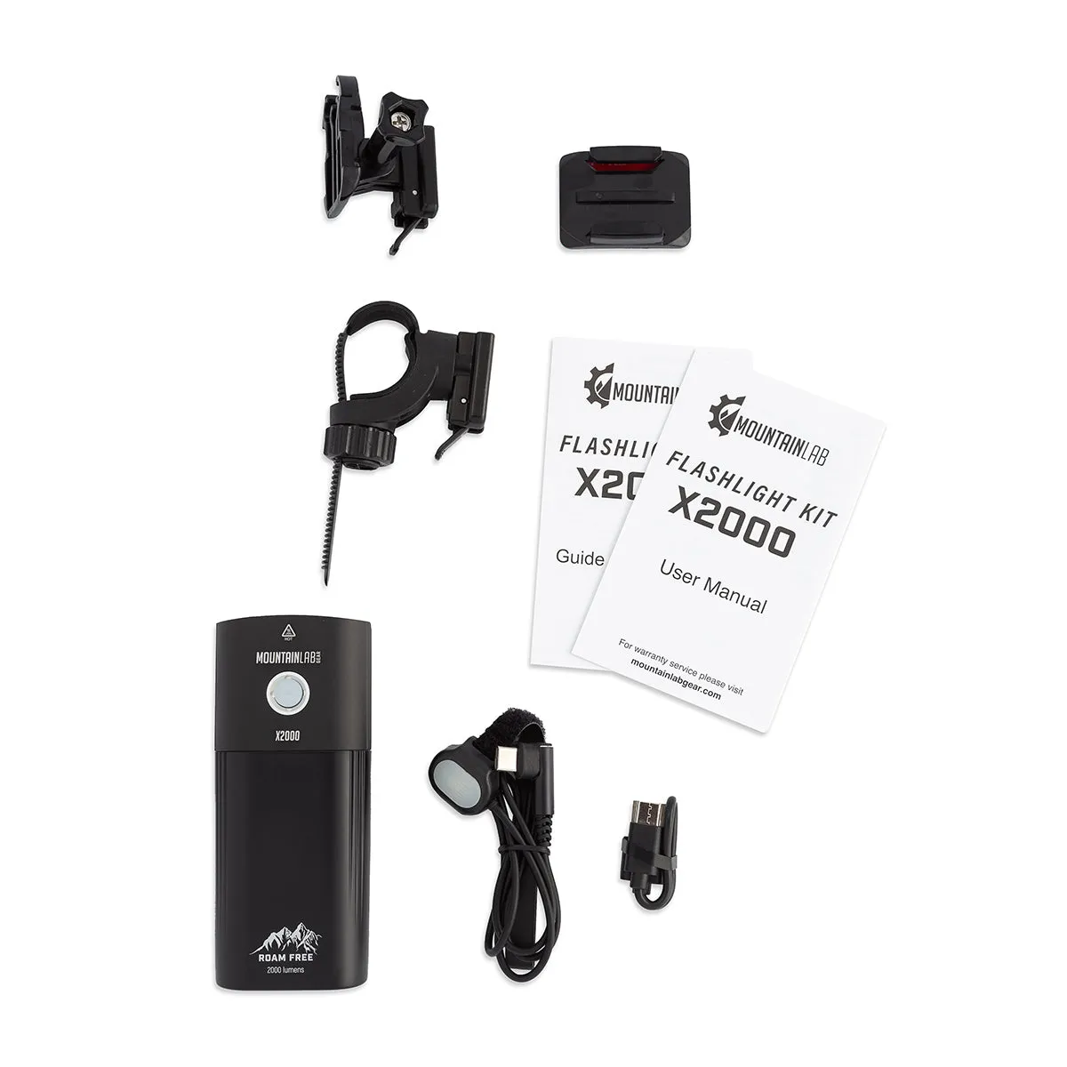 x2000 Lumen Flashlight Kit