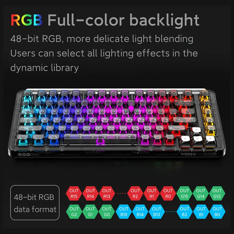 Xiaomi x MIIIW BlackIO 83 QMK VIA Wireless Mechanical Keyboard